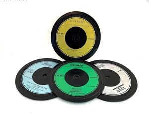 Roxy Music, Quality Handcrafted Vinyl Record Coaster, Retro Music, Set Of 4 - Picture 1 of 5