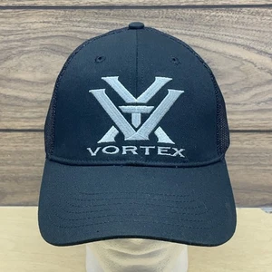 VORTEX Men's Core Logo Black Cap Mesh Snapback Adjustable - Picture 1 of 8