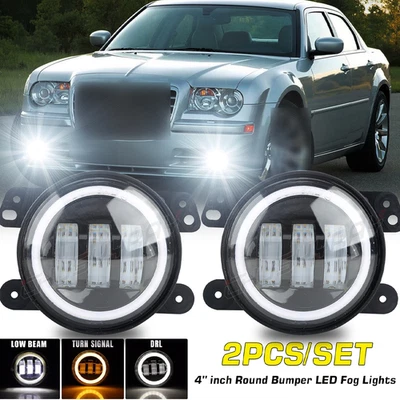 Пара противотуманных фар переднего бампера для Chrysler 300C 2005-2010 300 2005-2006 SRT8 - Изображение 1 из 4