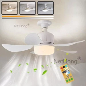 40W LED Modern Ceiling Fan with Light Dimmable E27 Bedroom Living Room Fan Lamp~ - Picture 1 of 31