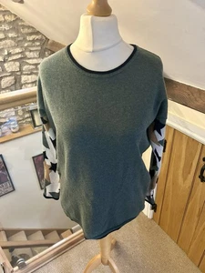 Jersey Boden Berwick Mezcla Lana Mangas Estrella Caqui Verde Talla Pequeña - Imagen 1 de 9