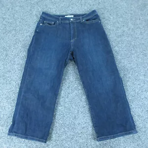 Pantalones de mezclilla Chico's para mujer '2 EE. UU. 12 azul pierna recta capri 32x22* - Imagen 1 de 22