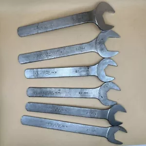 Mac Tools Set of 6 One Side Open End Low Profile Wrench 24, 27, 32 Angled & Flat - Picture 1 of 2