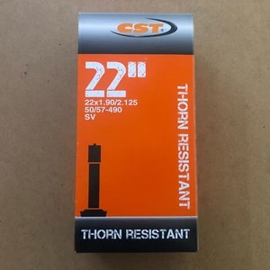 Nuevo tubo interior de bicicleta CST 22" válvula Schrader a prueba de espinas resistente a los pinchazos - Imagen 1 de 1