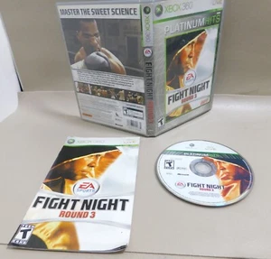 Fight Night Round 3 - Platinum Hits Xbox 360 Completo En muy buena condición Disco Limpio Probado - Imagen 1 de 11