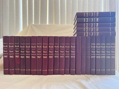 Encyclopedia Britannica Book of the Year Events from 1961 to 1986 Hardcover PICK - Image 1 of 4