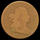 New Listing1808 Draped Bust Half Cent ✪ Vg Very Good Details ✪ 1/2C Rotated 180◢Trusted◣