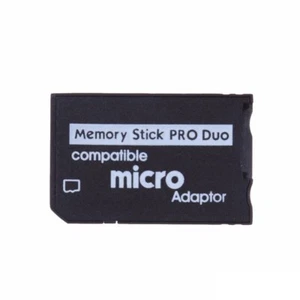 Adaptateur de carte mémoire micro SD vers Memory Stick PRO Duo - Noir - Zdjęcie 1 z 6