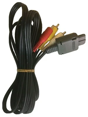 Official OEM Nintendo Audio Video AV Cable red/white/yellow SNES N64 GameCube SF - Image 1 of 3