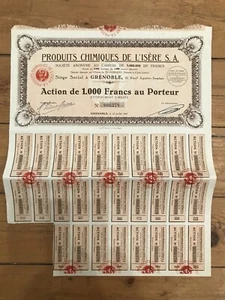 PRODUITS CHIMIQUES DE L'ISERE (GRENOBLE 38) (F3) - Afbeelding 1 van 1