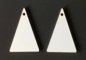 Sublimation Triangle Earring Blanks, Pendants For Jewelry 20 Pieces/10 Sets 2x1 - Picture 1 of 1