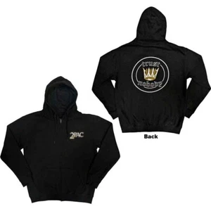 Tupac Crown Seal Sweatshirt Black New - Picture 1 of 1