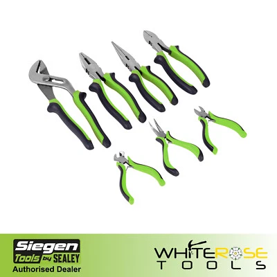 Sealey Pliers Set Comfort Grip 7pc Siegen Hand Tools - Image 1 of 4