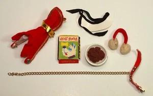 Barbie Mattel vintage 1964-65 #1613 DOG 'N DUDS accesorios collar de tazón de comida etc. - Imagen 1 de 6