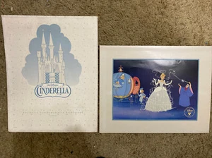 DISNEY CINDERELLA ART LITHO LITHOGRAPH 1995 PRINT 11X14" PRE-OWNED GREAT - Picture 1 of 15