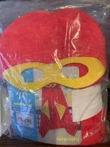 NWt lightning bug Kids superhero blanket hooded throw robe wrap plush towel pjs - Picture 1 of 1