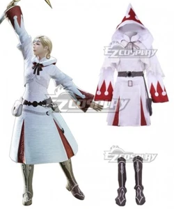 Final Fantasy XIV FF14 White Mage Dress Party Girls Halloween Cosplay Costume E0 - Picture 1 of 3