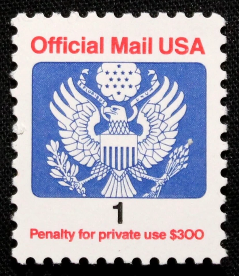 US Stamps Scott #O143 - 1989 1¢ Great Seal - Official Mail Stamp GR28 - Image 1 of 1