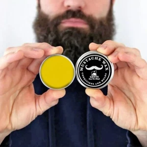 Beard Mustache Care Grooming Styling Smoothing Wax fragrance Free travel 1.7oz - Picture 1 of 14