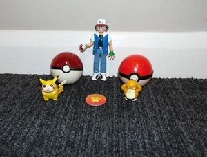 FIGURA DE CENIZA HASBRO ENTRENADORES POKEMON #25 PIKACHU + PSYDUCK + BALL - Imagen 1 de 12