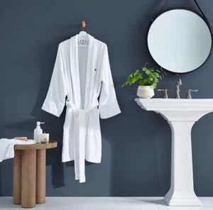 Luxury Cotton Terry Cloth Bath Robe Unisex Hotel/Spa Bride 1 Size Fits Most - Picture 1 of 7