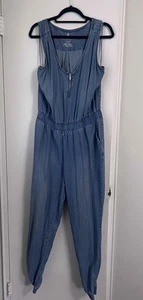 Juicy Couture Denim Sleeveless Jumpsuit/Jumper - Size XL - Picture 1 of 6
