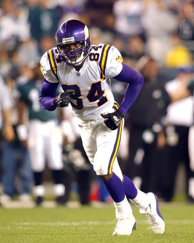 Impresión fotográfica brillante 28 Randy Moss #84 Minnesota Vikings NFL 8"X10" Foto 1 de 1