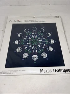 Erinnerungen Papier Quilling Kit "Kosmische Mondphase" Neu Zum Selbermachen Mondphasen Handwerk - Bild 1 von 2