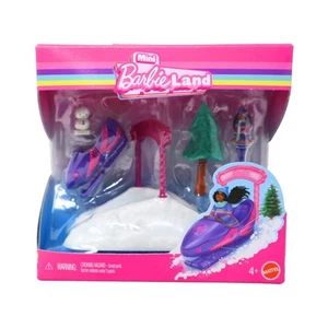 Mini Barbie Land Dream Schneemobil Sammlerstück Spielset mit 1,5 Zoll Barbie Puppe - Bild 1 von 2