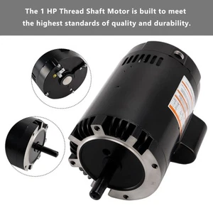 B128 Full Rated 1HP 115V/230V Replacement Pool Pump Motor for A.O. Smith' - Picture 1 of 17