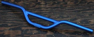 Blue Alloy BMX Cruiser HANDLEBARS Vintage Schwinn Klunker MTB Bike Fixie Bicycle - Picture 1 of 4