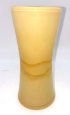 Vintage Artisan Hand Blown Art Glass Swirled Vase Cream 6" X 3"