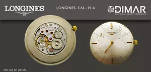 VINTAGE ORIGINAL MOVEMENT/LONGINES. CALIBRE 19.4 - Imagen 1 de 1