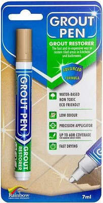 Grout Pen Beige Tile Paint Marker: Waterproof Tile Grout Colorant and Sealer Pen - Image 1 of 4