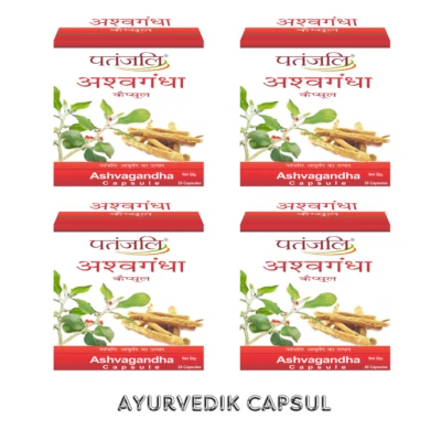 PATANJALI ASHVGANDHA 20 CAPSUL ONE STIP  ( PACE OF 5 ) ayurvedik  FREE SHIPPING - Image 1 of 4
