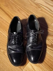 Cordwainer Wright Arch Preserver Mens Oxford Shoes Black Cap Toe Lace Up 8D - Picture 1 of 7
