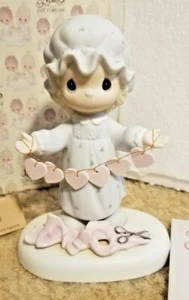 1986 Precious Moments "You Have Touched Many Hearts" Porcelain Figurine E-2821 - Picture 1 of 5