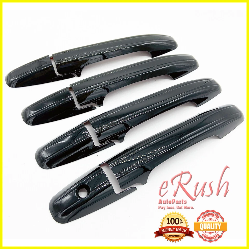 CUBIERTAS DE MANIJA DE PUERTA NEGRAS BRILLANTES PARA HONDA CIVIC 2006-2011 4 PUERTAS 09-15 HONDA PILOT Foto 1 de 1