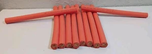 1 AWG Orange Shielded Copper Wire FHLR91XC91X High Voltage 8" Lengths 10 PACK! - Picture 1 of 4