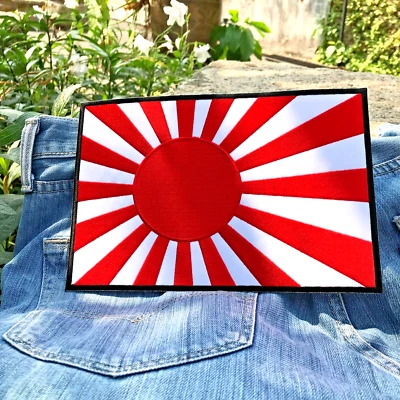 Empire of Japan WW2 Flag Patch XXL Japanese Large Rising Sun 9x6 Inch Embroidery - Image 1 of 4