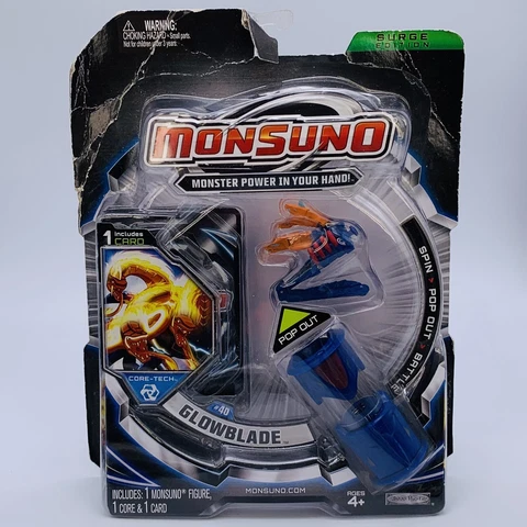 Jakks Pacific Monsuno Glowblade Surge Edition #40 Figure New Distressed Package Cover