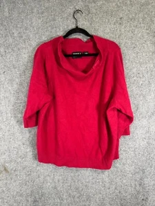 Vintage Torrid Sweater Women 3 Angora Lambswool Blend Scoop Cowl Neck Bow - Picture 1 of 7