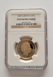 2003 GREAT BRITAIN - 2 Pounds Gold Sovereign - NGC Proof 69 Ultra Cameo - Picture 1 of 2