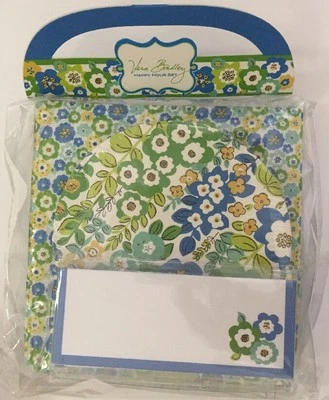 New Retired Vera Bradley Happy Hour Set English Meadow Napkin Coasters Placecard - Image 1 of 2