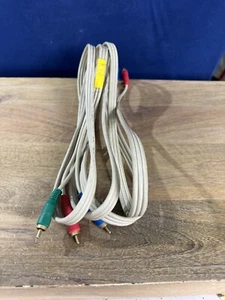 Composite AV 3 RCA Cable Blue Green Red (Video) Male To Blue Green Red Male VGUC - Picture 1 of 3