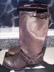Frye Veronica Slouch Tall Brown Leather Riding Boots 77609 Womens Us Size 85 B