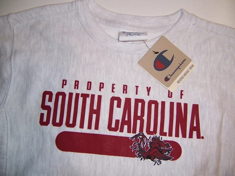 Champion South Carolina Gamecocks Reverse we Sweatshirt Pullover M Youth 7/8 NWT Cover