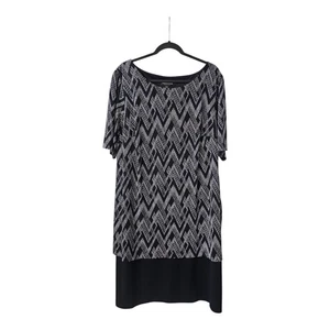 Abito Connected Apparel Taglia 20W Elasticizzato S/S A Strati Blu - Foto 1 di 7