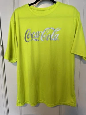 Camisa Coca Cola Amarilla Neón Con Estampado Reflectante Talla XL A4 Foto 1 de 4