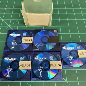 5 - Blaue Memorex MD 74 Farbsammlung 74 Minuten Minidiscs. - Bild 1 von 2